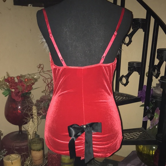 SEXY Frederick’s Mrs Santa Claus Christmas Helper one piece lingerie - Picture 2 of 3